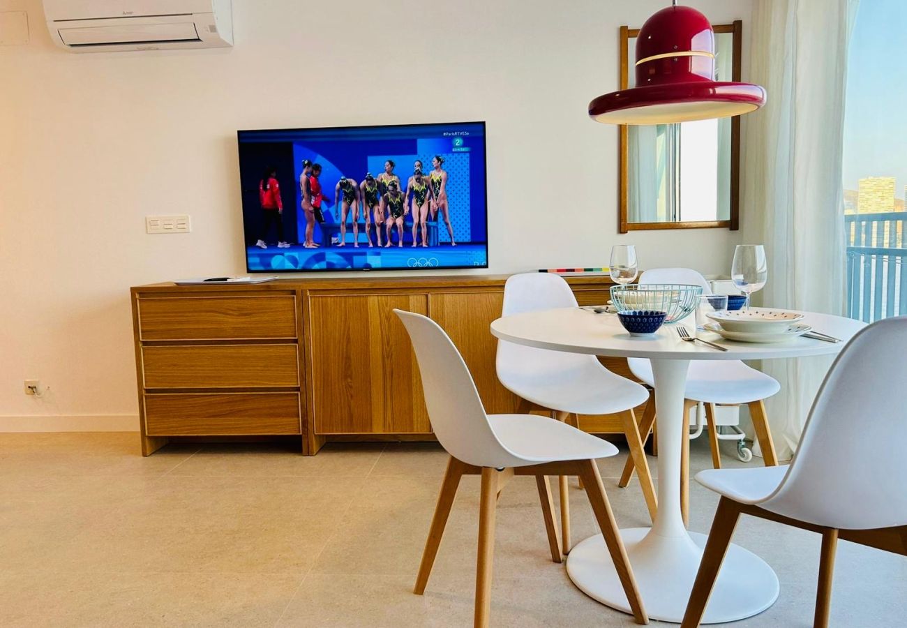 Estudio en Benidorm - Estudio en primera línea en Playa Levante