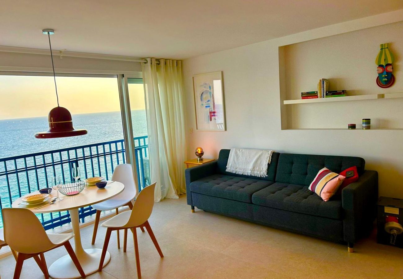 Estudio en Benidorm - Estudio en primera línea en Playa Levante