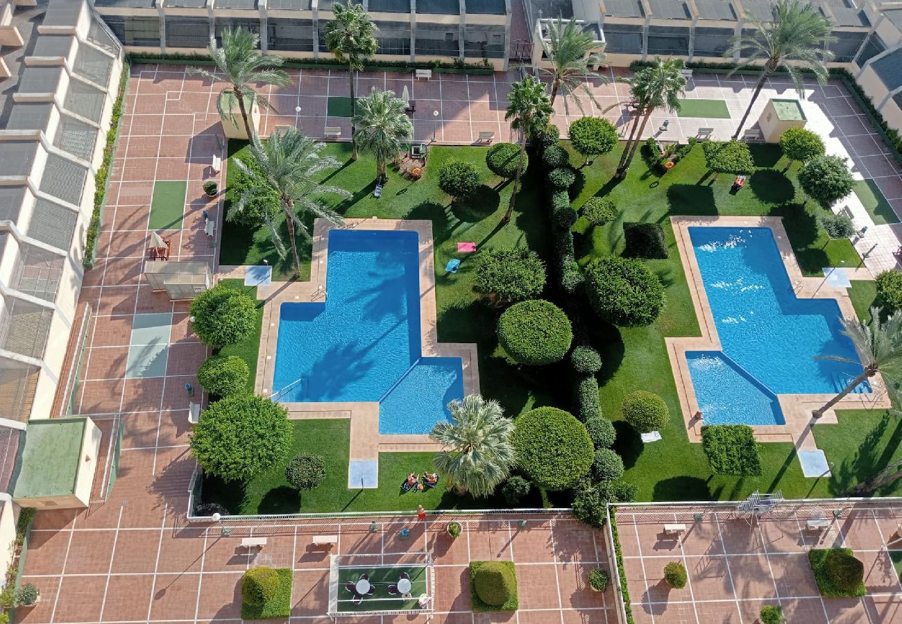 Apartamento en Benidorm - Apartamento de dos dormitorios con piscina 