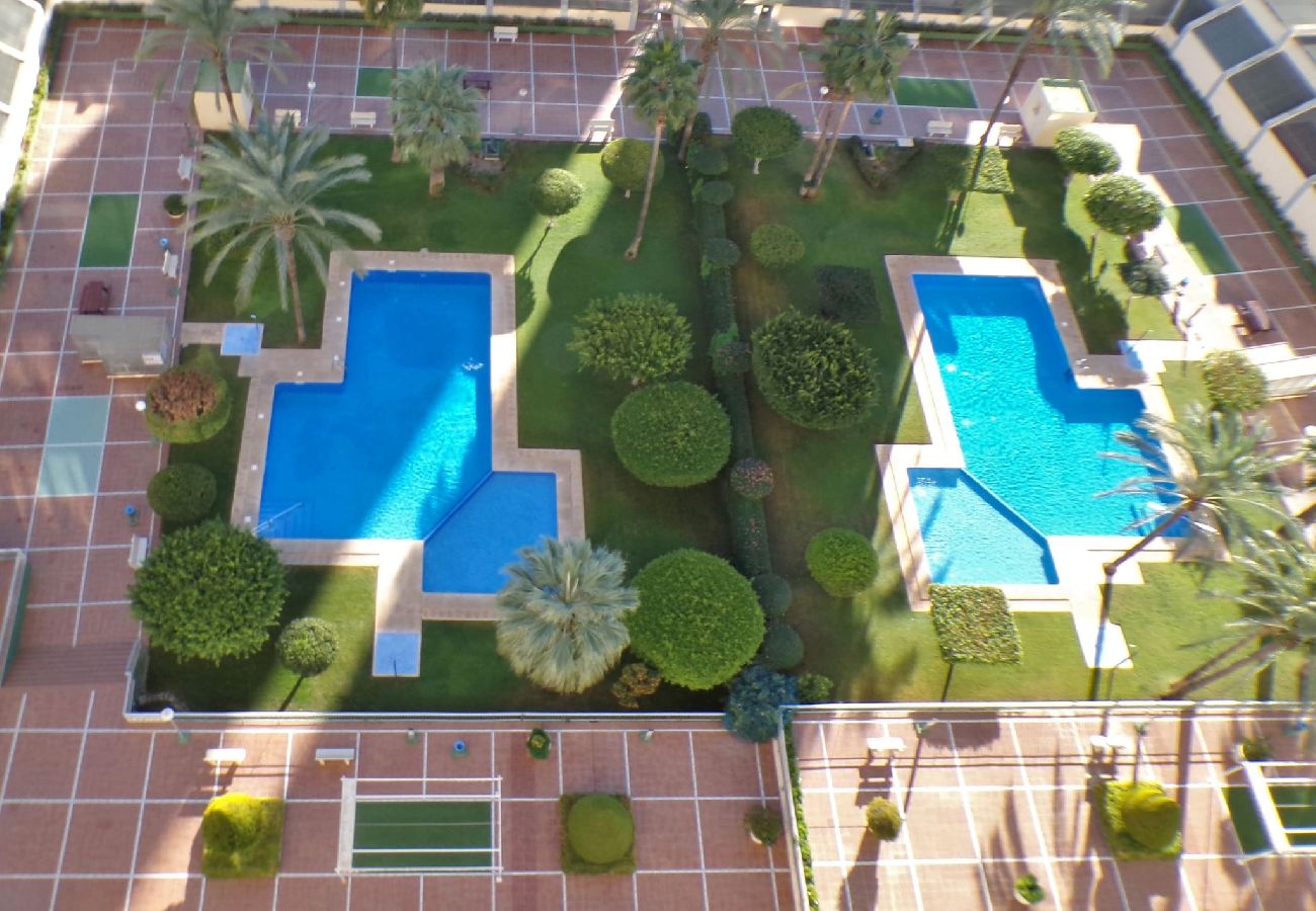 Apartamento en Benidorm - Apartamento de dos dormitorios con piscina 