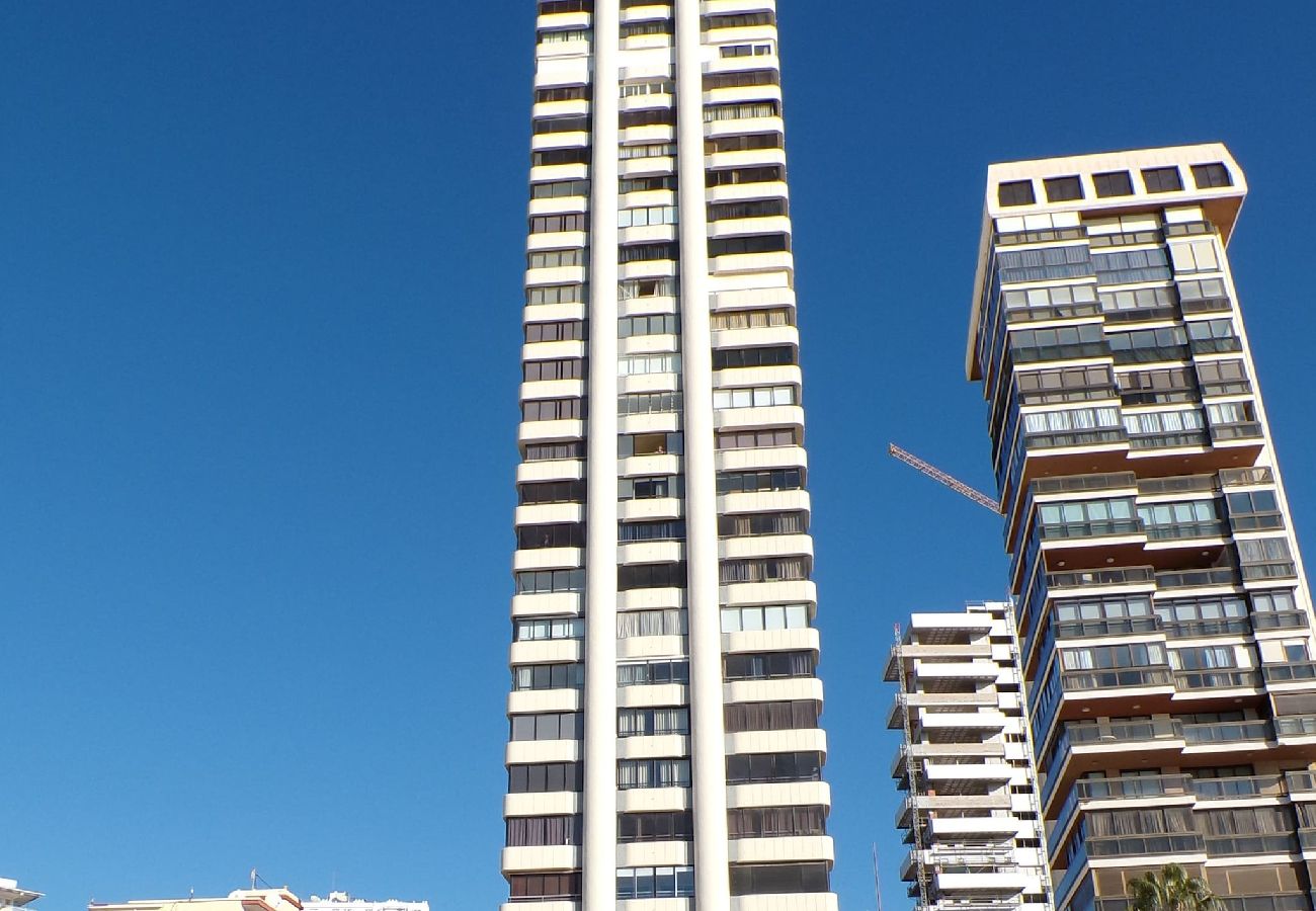 Apartamento en Benidorm - Apartamento en Torre Levante en primera línea 