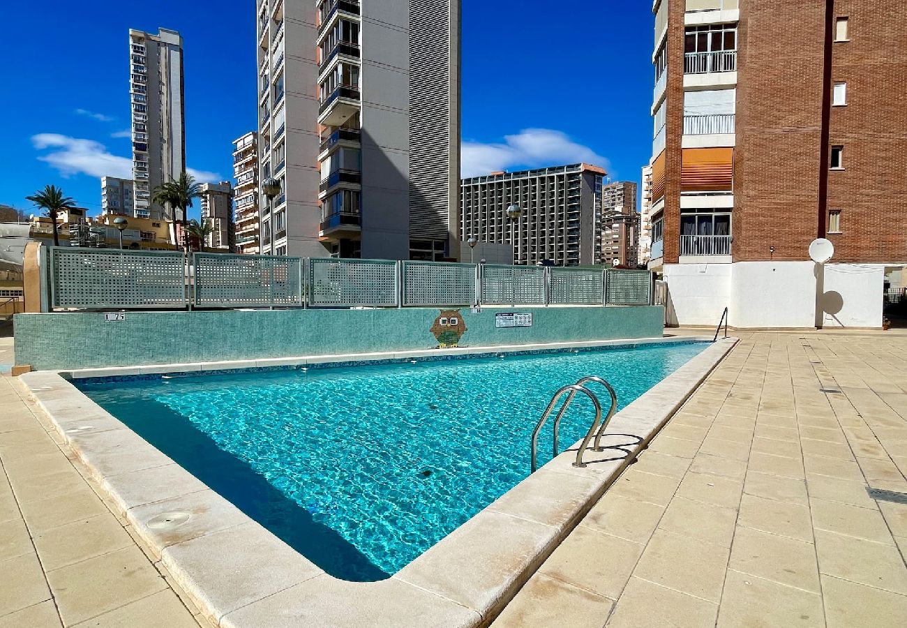 Apartamento en Benidorm - Apartamento de dos dormitorios, piscina y parking