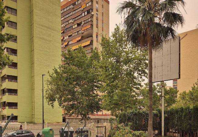 Apartamento en Benidorm - Lujoso apartamento con piscina, gimnasio y parking  Apartamento en Benidorm - Lujoso apartamento con piscina, gimnasio y parking