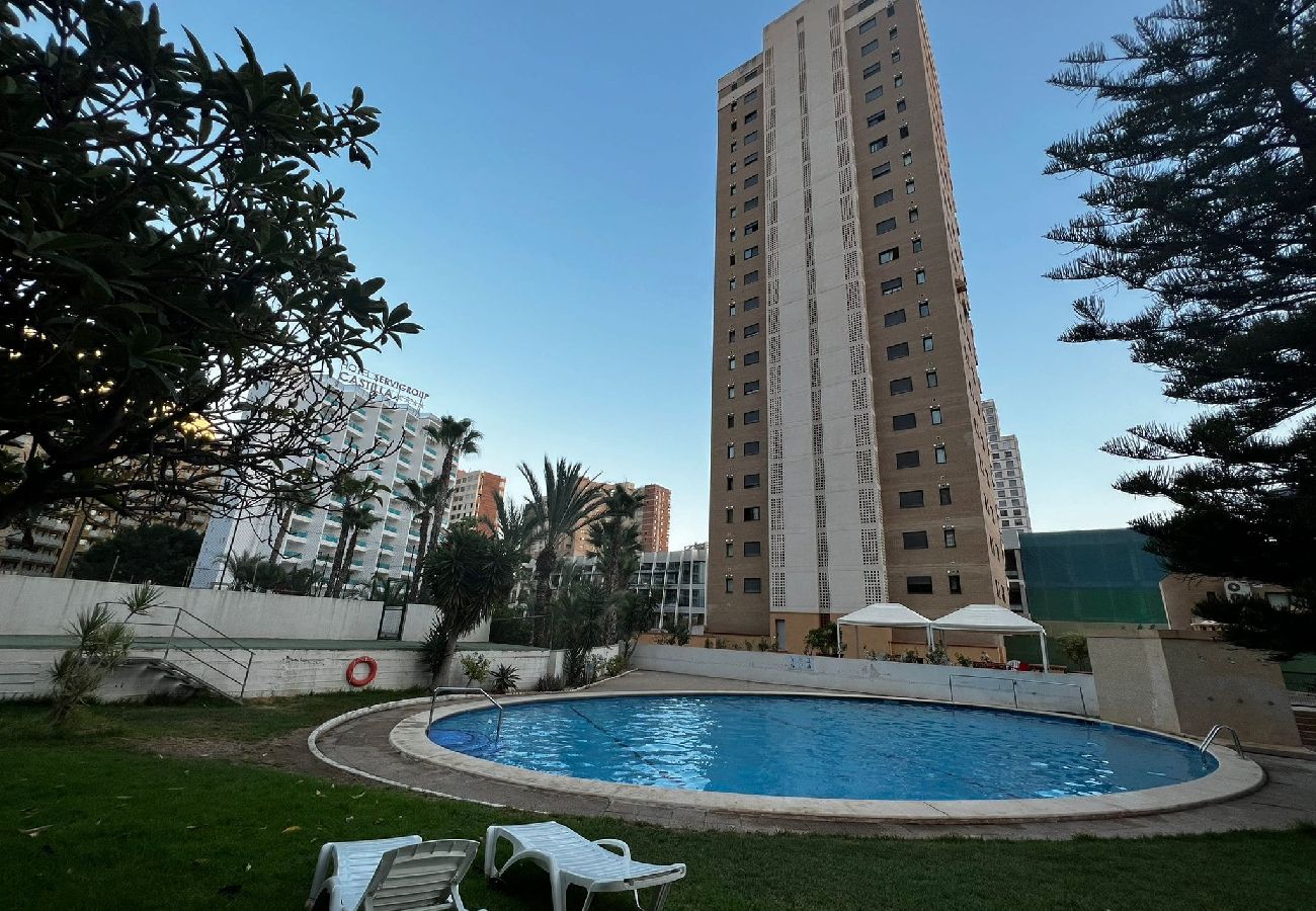 Apartamento en Benidorm - Apartamento La Niña 16 con piscina y vistas al mar 