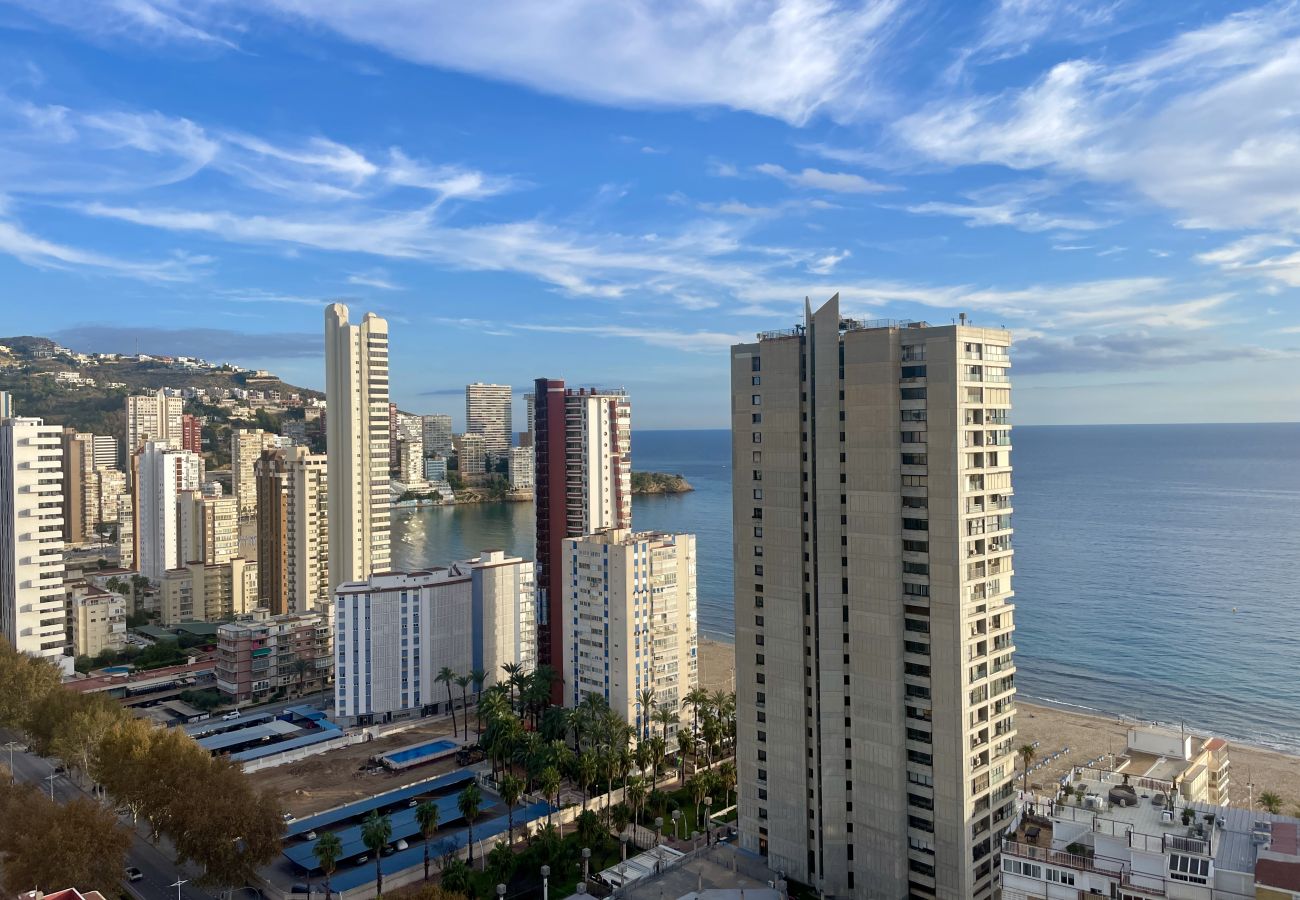 Apartamento en Benidorm - Apartamento con jacuzzi, sauna, gimnasio y piscina