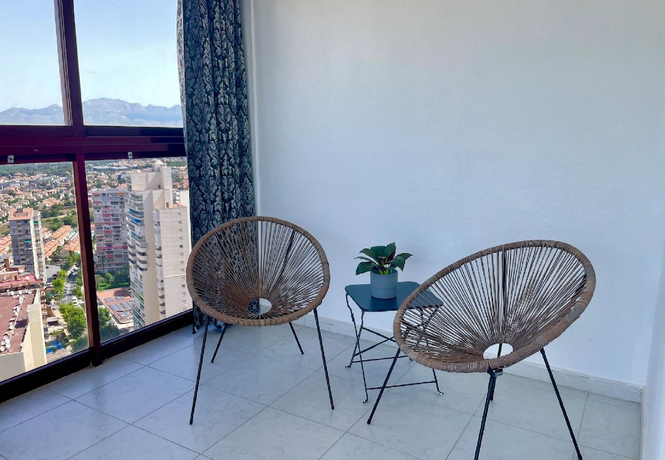 Appartement à Benidorm - Gemelos 15 étage 26 avec incroyable vue sur la mer 