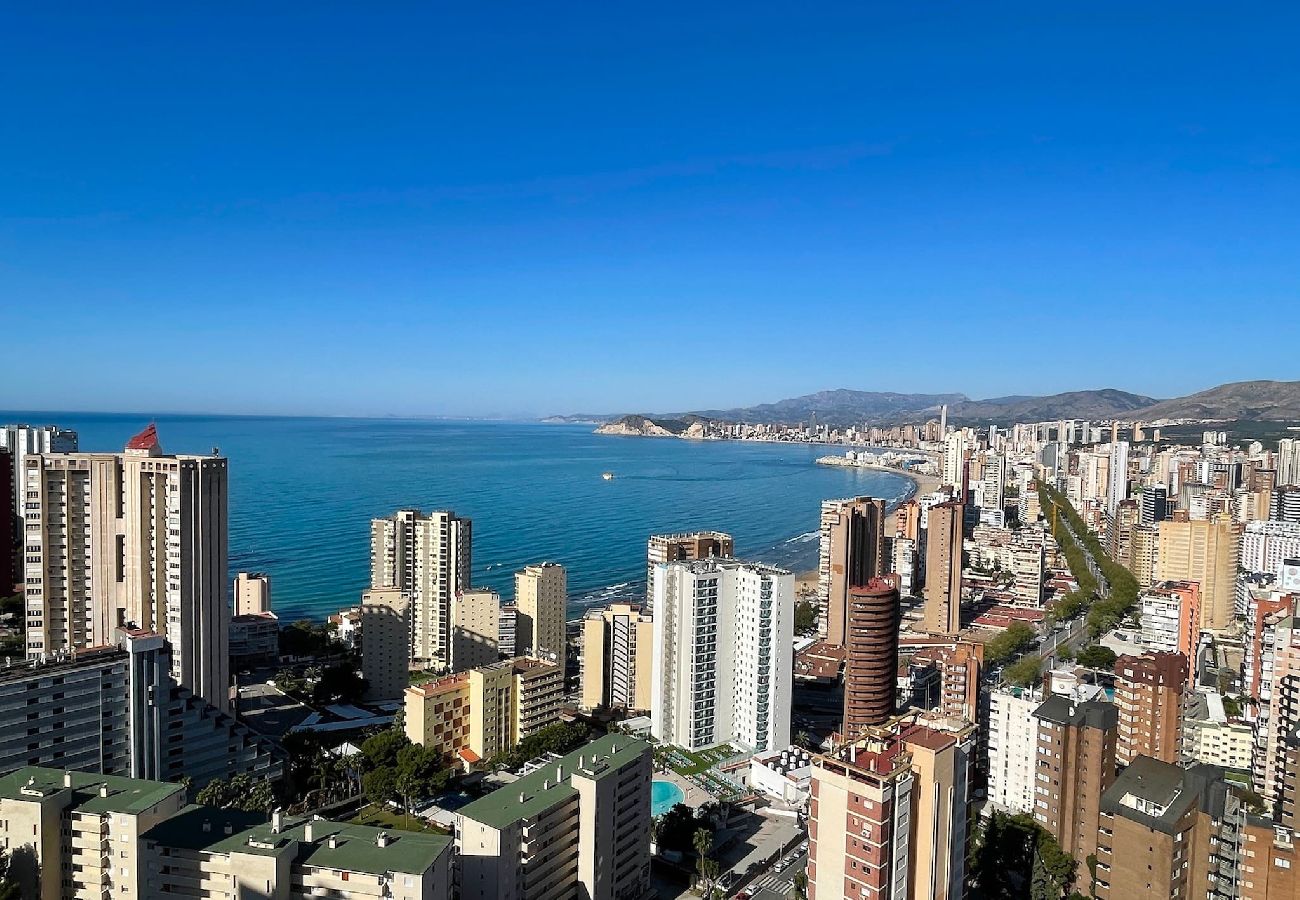 Appartement à Benidorm - Gemelos 15 étage 26 avec incroyable vue sur la mer 